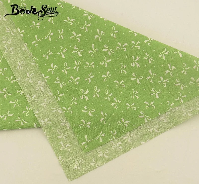 Хлопковая простая ткань Booksew домашний текстиль Лоскутная белая кукла с бантом