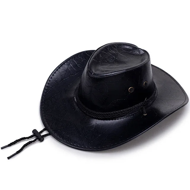 

Anime Game Red Dead Redemption 2 Cowboy Hat Cosplay Costume Prop Hats Leather Unisex Western cowboy hat men knight hat