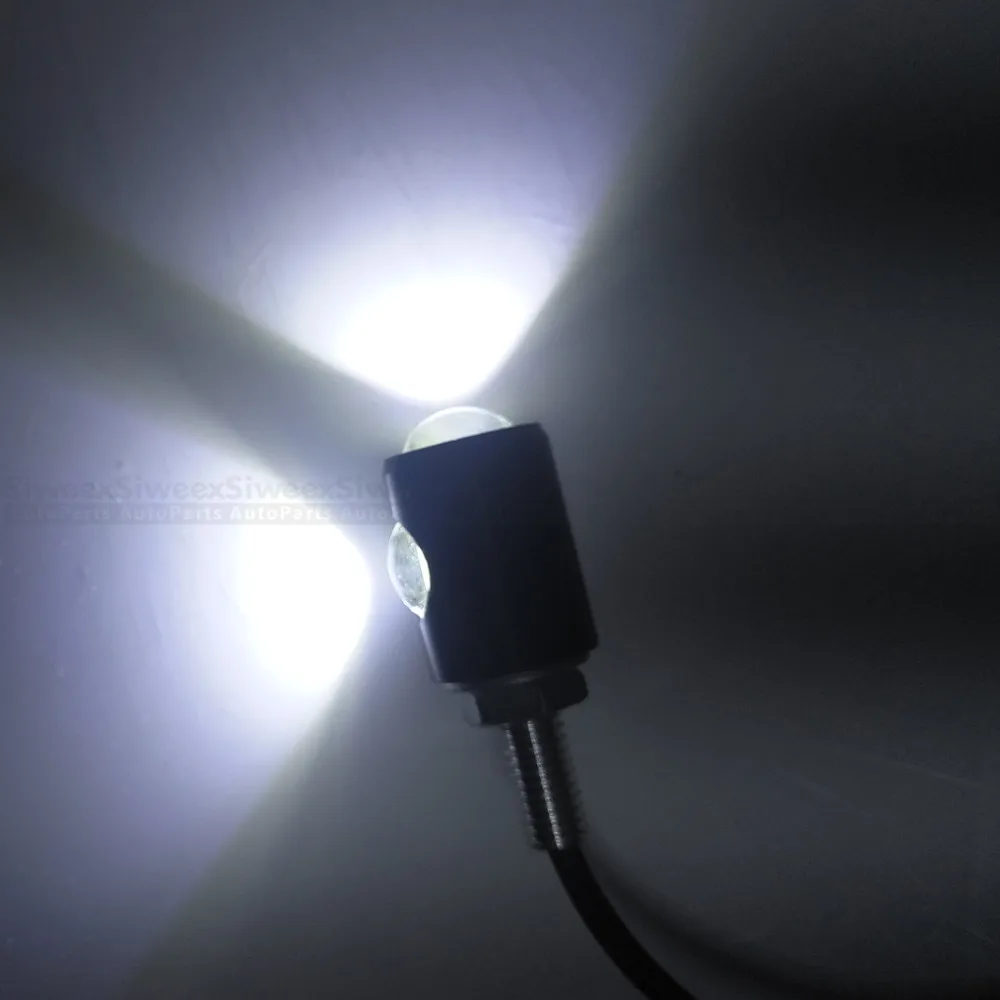 4 шт. белый 2 COB SMD светодиодный винт для номерного знака светильник мотоцикла и
