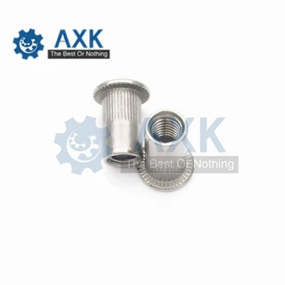 

Rivet Nut Nutsert Cap Carbon Steel M3 M4 M5 M6 M8 M10 M12 Nuts Aluminium Alloy Rivnut Flat Read Threaded Insert 20pcs Axk