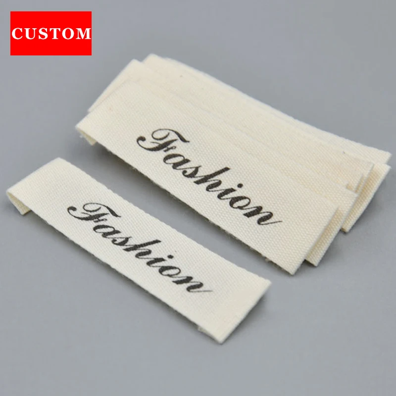 factory customized garment washing label fashion cotton clothing printed private label branding custom private label clothing