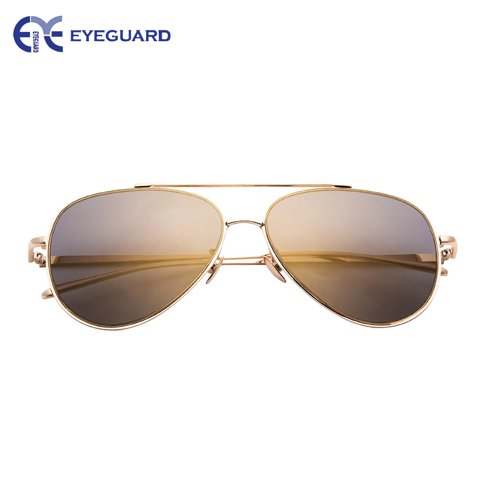 

EYEGUARD Fashion Mirror Flat Lens Metal Frame Sunglasses for Men and Women