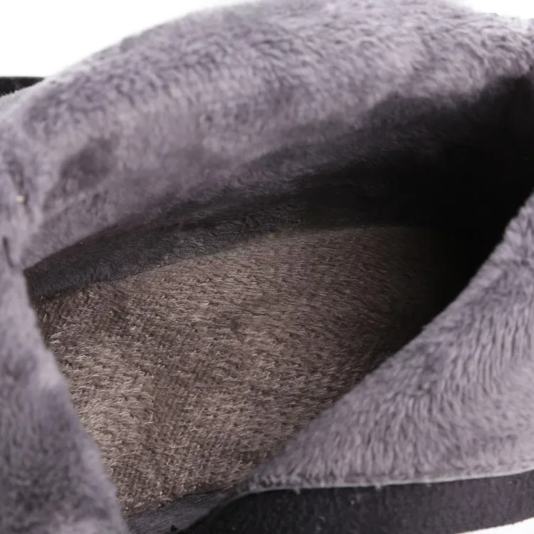 

MLJUESE 2018 women Knee-high boots cow leather black color winter short plush high heels platform high boots Motorcycle boots