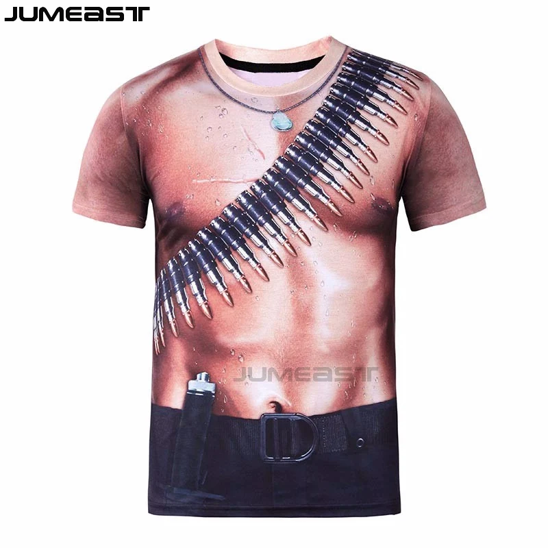 Jumeast брендовая мужская женская футболка с 3D принтом грудь волосы мышцы короткий