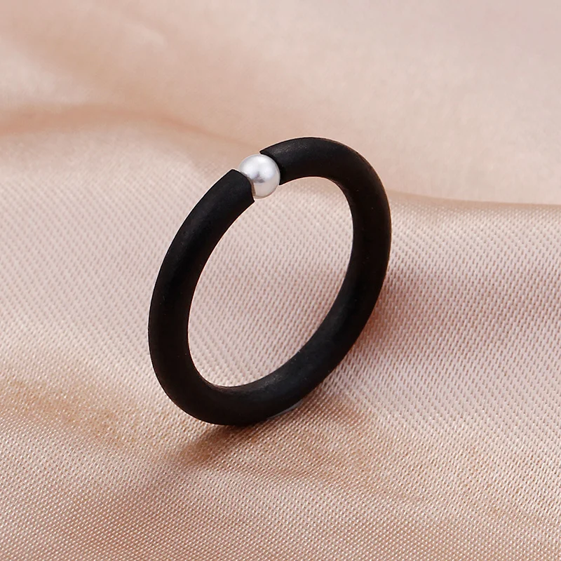 Женское кольцо из нержавеющей стали с жемчугом 3 мм|small rings for women|pearl ringrings women wedding |