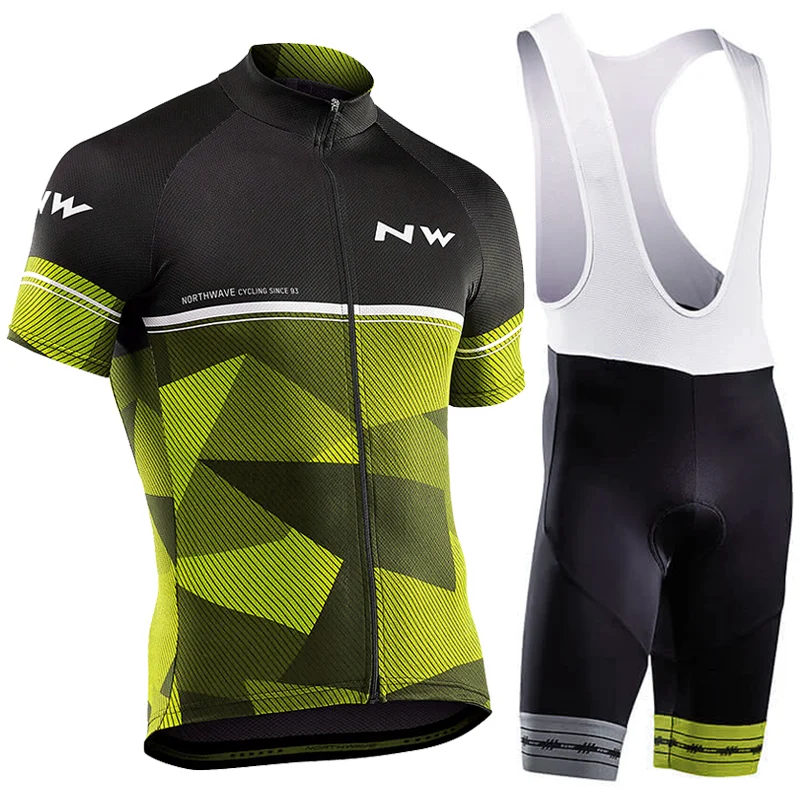 Лето NORTHWAVE команда Велоспорт Джерси быстросохнущая Ropa Ciclismo велосипед для мужчин одежда гель дышащий короткий комбинезон наборы - Цвет: 10