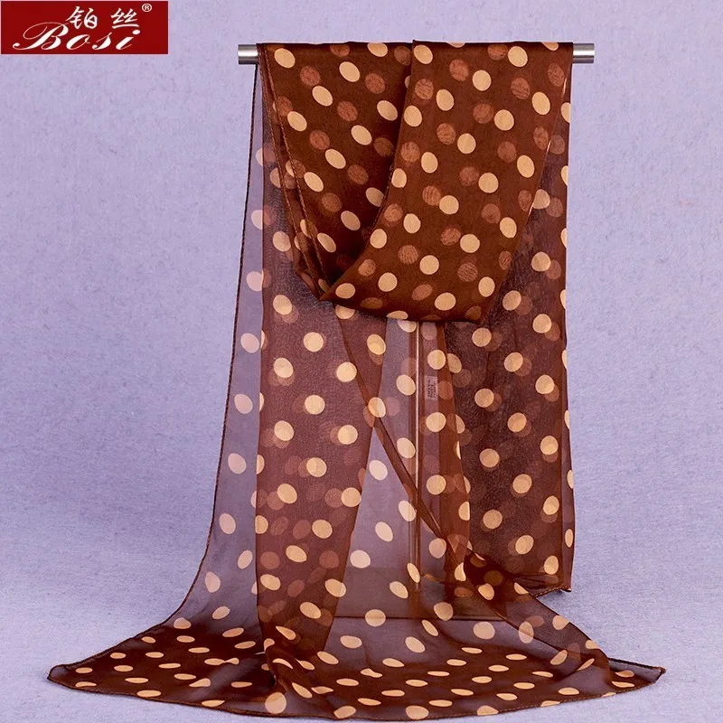 

Scarf silk dot print Shawl women wraps scarfs hijab sjaal bandana ladies fashion wrap floral cape female stoles wrap luxury cape