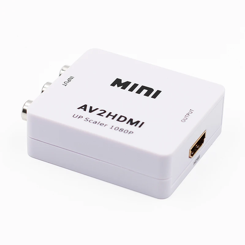 AV в HDMI конвертер 1080P AV2HDMI адаптер RCA Мини преобразователь сигнала для ТВ VHS
