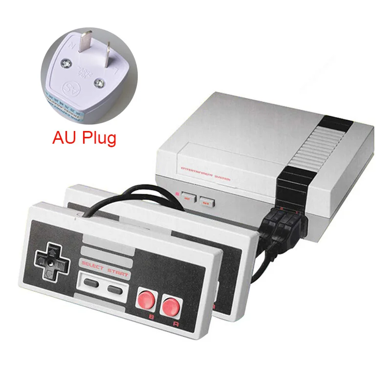 AU Plug Мини ТВ игровая консоль семейная Ретро игра компьютер двойные геймпады AV порт встроенный 620 классические игры Детский подарок - Цвет: AU Plug