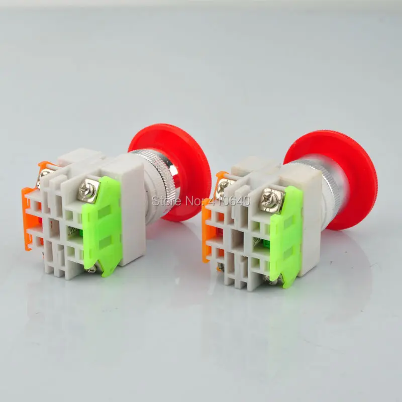 Бесплатная доставка красный гриб аварийного останова кнопочный переключатель