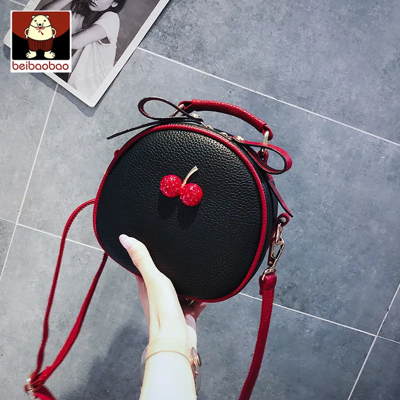 Beibaobao модные сумки через плечо из искусственной кожи женские круглые мини-сумки