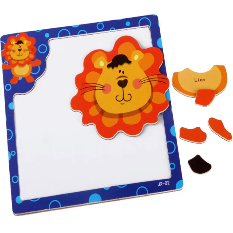 Многофункциональный деревянный Игрушечные лошадки Образовательные магнитные