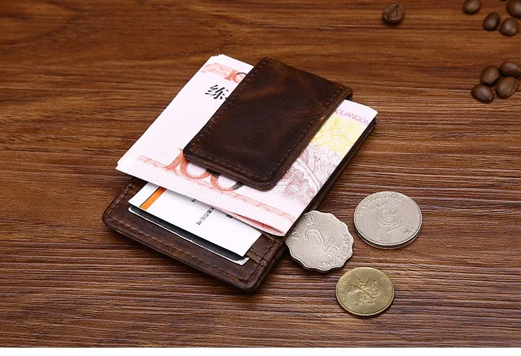COWATHER Crzay лошадь кожа Card& ID держатели топ корова натуральная кожа кошельки для мужчин мужской кошелек porte carte K001