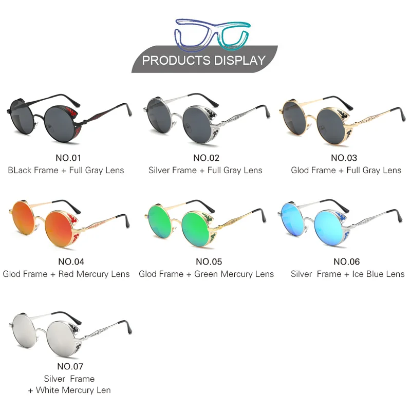 Lovfame стимпанк Солнцезащитные очки для женщин Для мужчин поляризованный бренд