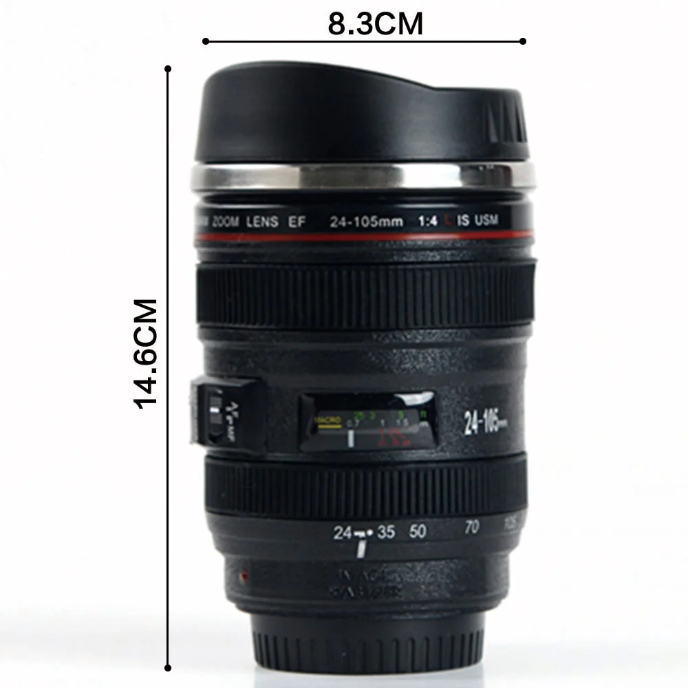 Фотокружки из нержавеющей стали 400 мл|mug coffee|gift cupcamera lens mug |