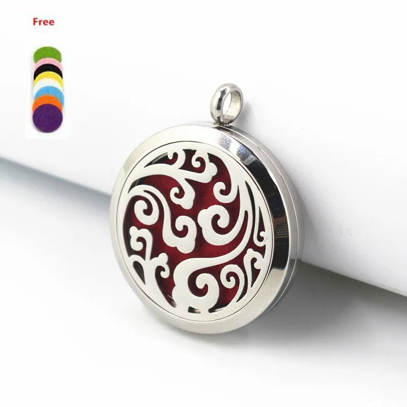 Медальоны для ароматерапии круглые медальоны из нержавеющей стали 316 Волнистые