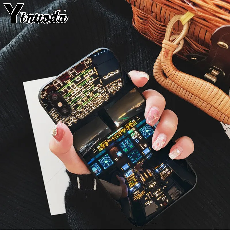 Yinuoda самолет кокпит красочные милые аксессуары для телефона чехол iPhone X XS MAX 6 6S 7