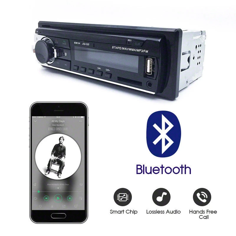 Автомобильное радио Bluetooth стерео головное устройство MP3/USB/SD/AUX IN/FM In dash плеер