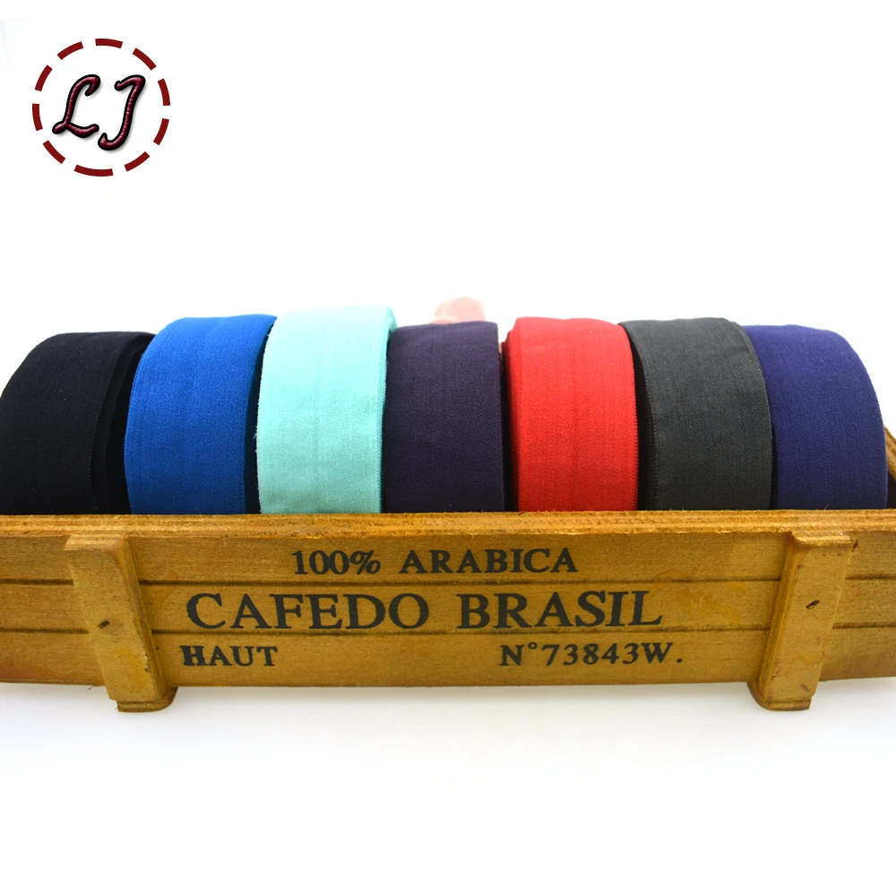 Высококачественная 1 дюймовая (25 мм) лента для волос складывающаяся эластичная