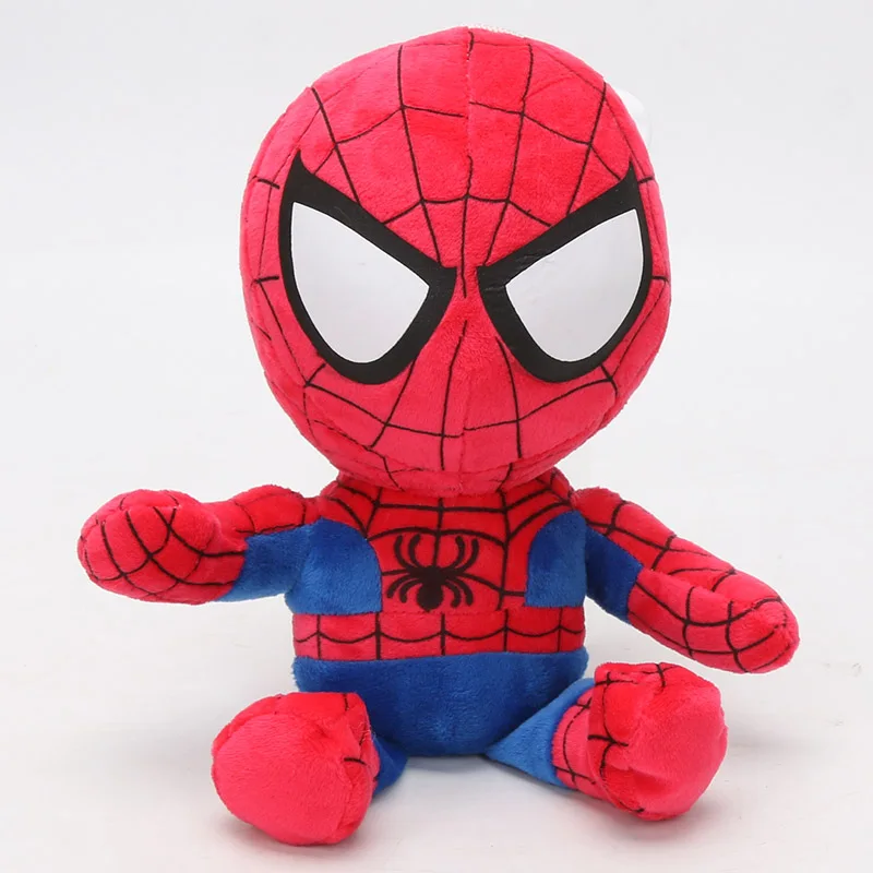 22-26 см игрушки Marvel Мстители эндгейм плюшевые игрушки Железный человек Дэдпул танос Человек-паук мягкие куклы супер герой подарок на день рождения