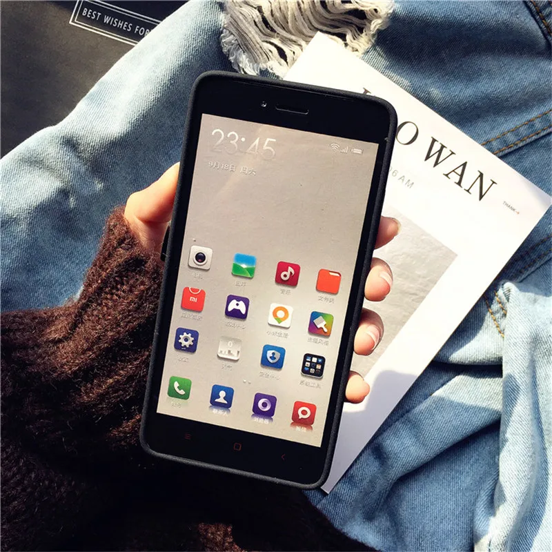 Простой чехол QINUO Scrub для Xiaomi Redmi Note4 4X Note 3 в стиле ретро с оленем мягкий