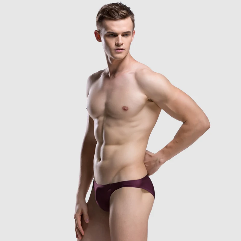 Мужское нижнее белье однотонные Трусы из нейлона и спандекса смешное 2019 |