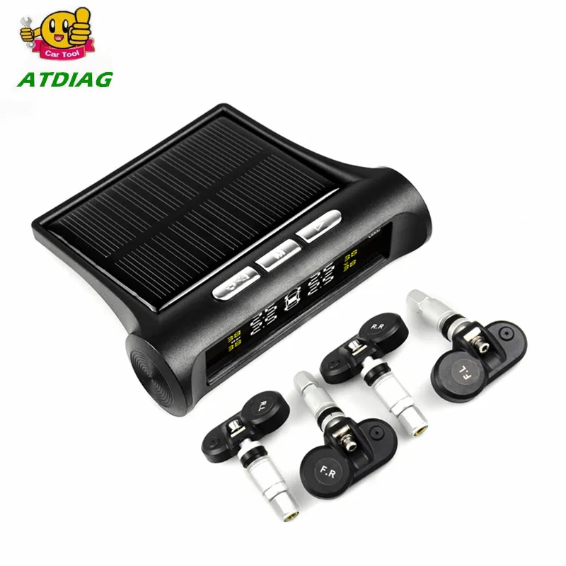 Автомобильная TPMS система контроля давления в шинах Солнечная энергия цифровой ЖК-дисплей автоматическая система охранной сигнализации s давление в шинах