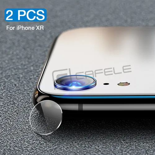 HD Clear 2 шт CAFELE объектив камеры протектор экрана для iphone Xr HD прозрачная камера закаленное стекло полное покрытие против царапин для iphone XR - Цвет: HD Clear