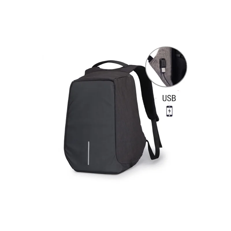 Рюкзак мужской водонепроницаемый под ноутбук с USB-портом и защитой от кражи |