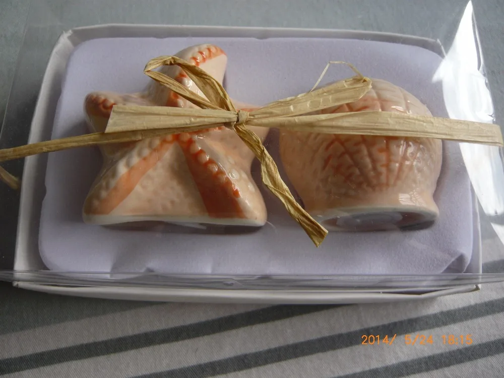 Бесплатная доставка 15 компл./лот благосклонности венчания Sea shell и морская звезда