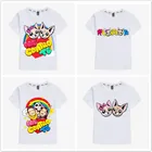 2019 летние хлопковые детские футболки с забавным мультипликационным изображением Me con Te, футболки с короткими рукавами для маленьких мальчиков, топы для девочек, детские футболки, костюмы