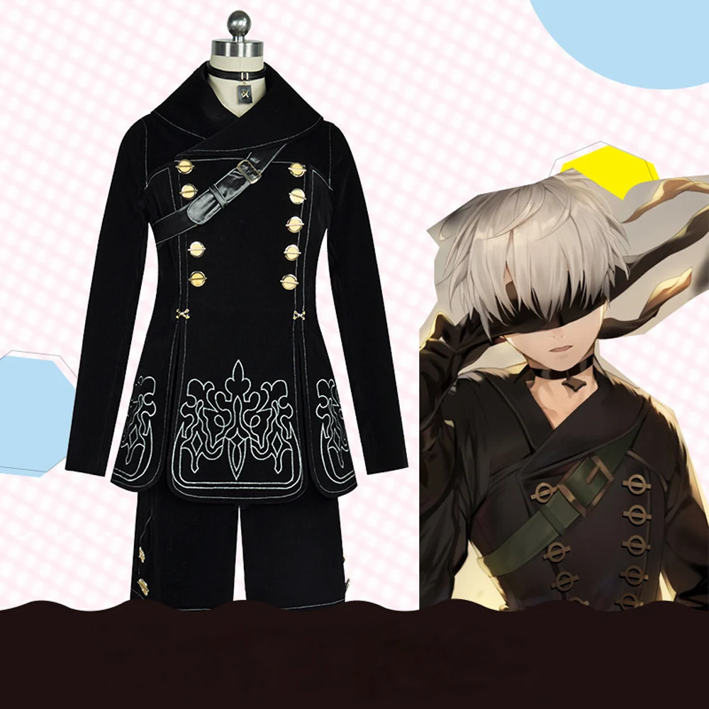 VEVEFHUANG Горячие игры NieR Automata 9 S мужские костюмы для косплея Необычные Вечерние наряды Пальто йорха № 9 Тип S полный комплект для Хэллоуина