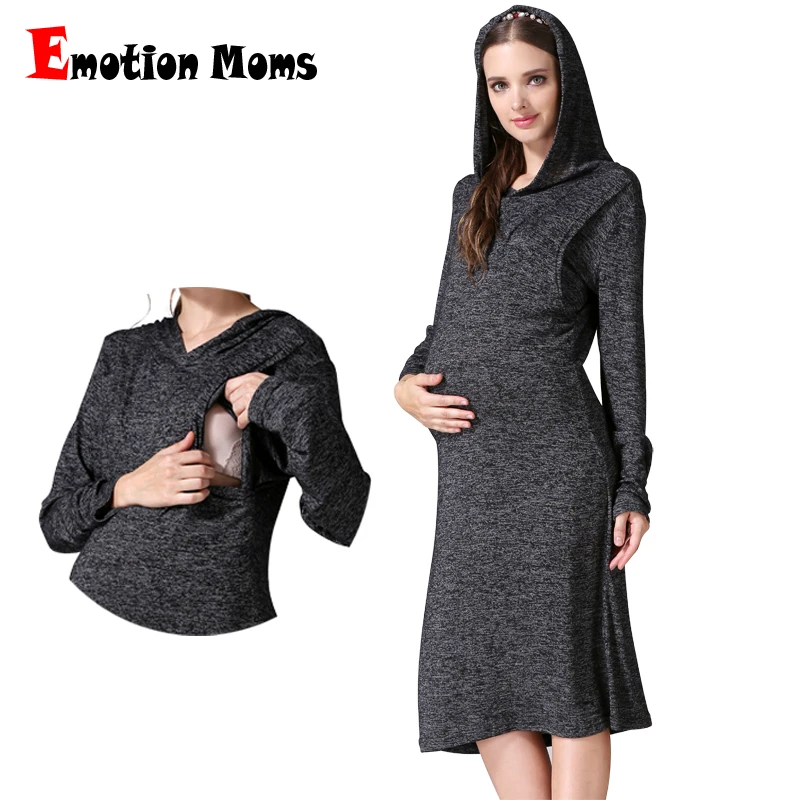 Модное осеннее платье для беременных с принтом эмоций|clothes box|dress clothes for workdress down |