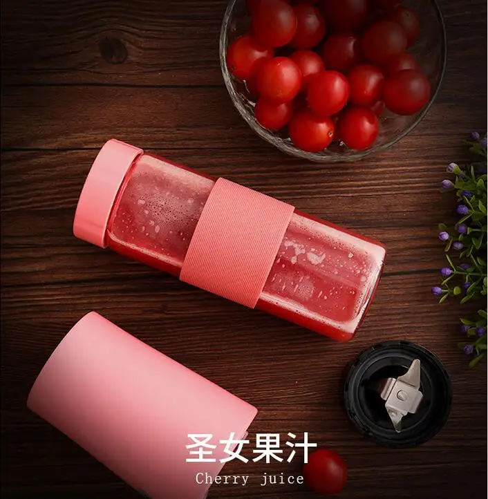 220V Portable Electric Juicer Automatic Multifunctional Household Mini Portable High Quality Fruit Juice Blender EU/AU/UK Plug