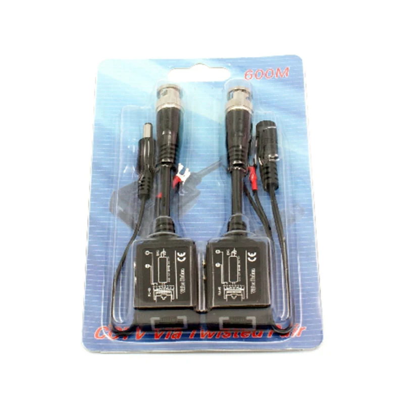 2 пары Ahd разъем для камеры Bnc и Rj45 видео Пассивный витая пара приемопередатчик Cctv