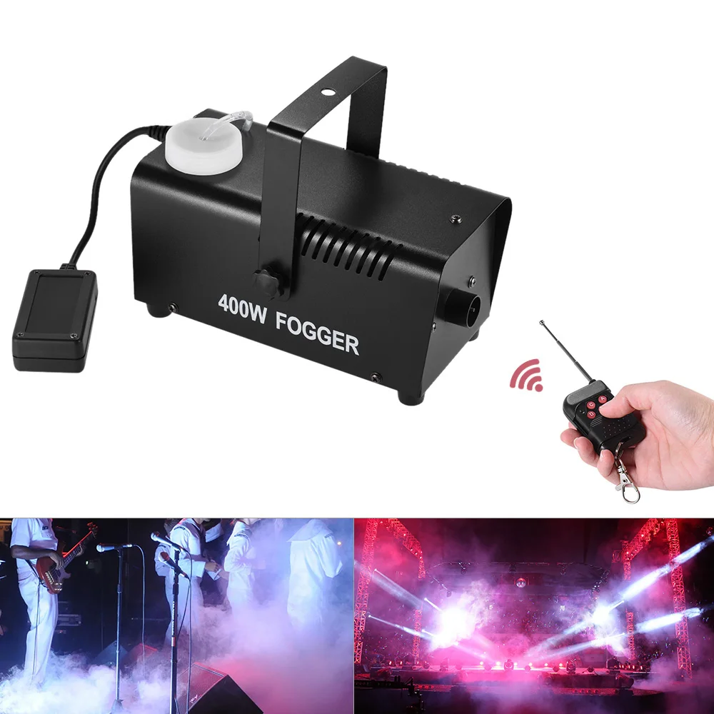 Беспроводная дымовая машина Fogger Fog 400 Вт с дистанционным управлением для вечерних