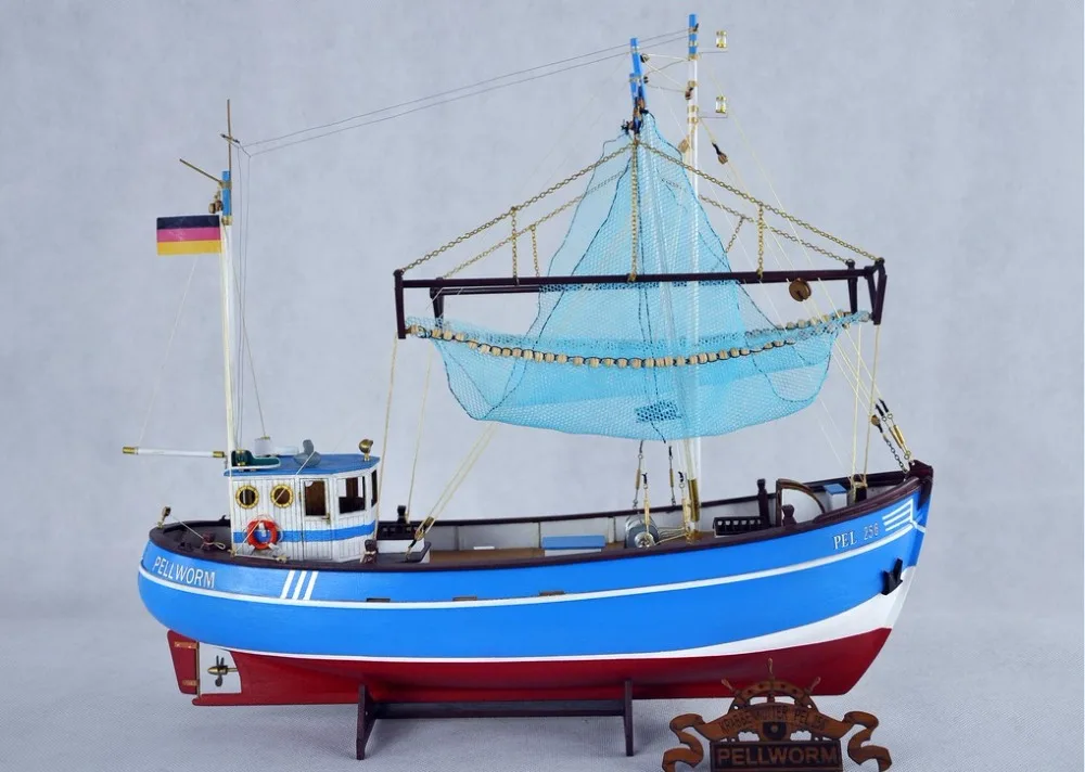 Деревянный комплект корабля весы 1/48 Pellworm Краб рыбацкая лодка pel 256 деревянная