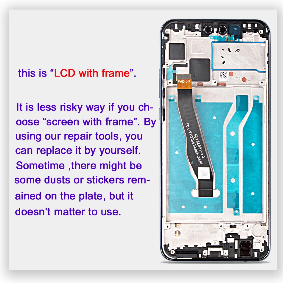New 6.5ɿor Huawei Y9 2019 LCD DIsplay Touch Screen Digitizer Assembly JKM-LX1 JKM-LX2 JKM-LX3 enjoy 9 plus replacment | Мобильные
