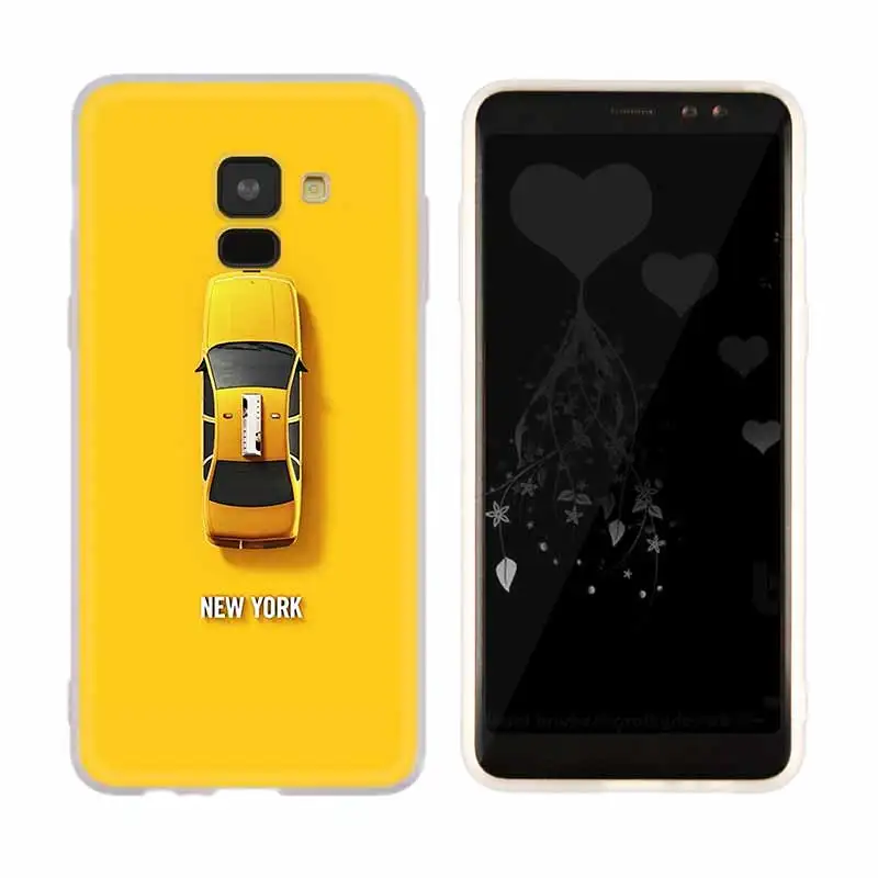 New York City Times Square Taxi Case For Samsung Galaxy A12/A20/A51/A70/A20s/A21s/A32/A50/A50s/A42/A52/A72 5G A8 A7 A6 2018 | Мобильные