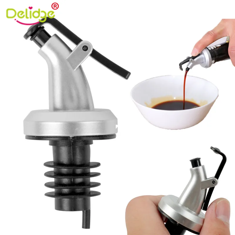 1Pc Olive Oil Sprayer Liquor Dispenser Kitchen Tools for Vinegar Wine Pourers Flip Top Beer Bottle Plug Stopper Accessories |