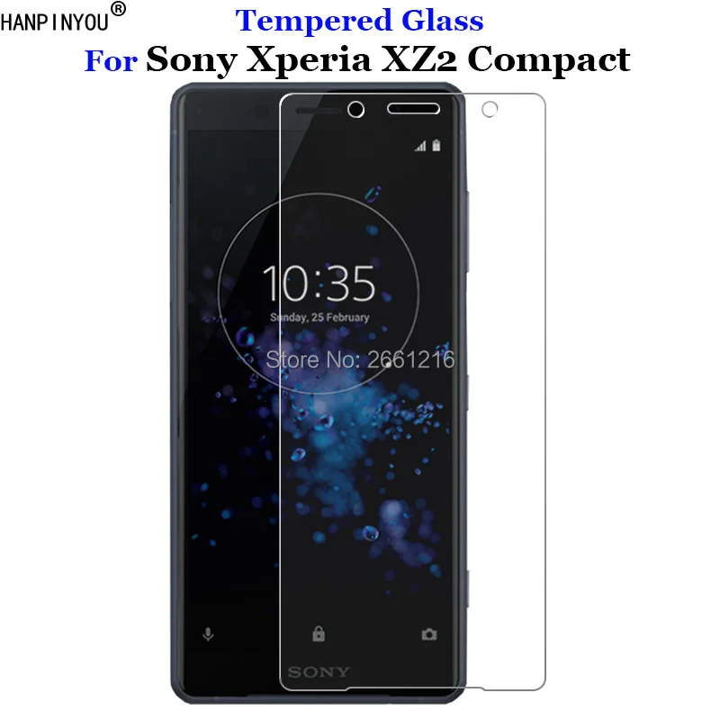 Для Sony Xperia XZ2 Compact H8314 H8324 закаленное стекло 9H 2.5D Премиум Защитная пленка для экрана