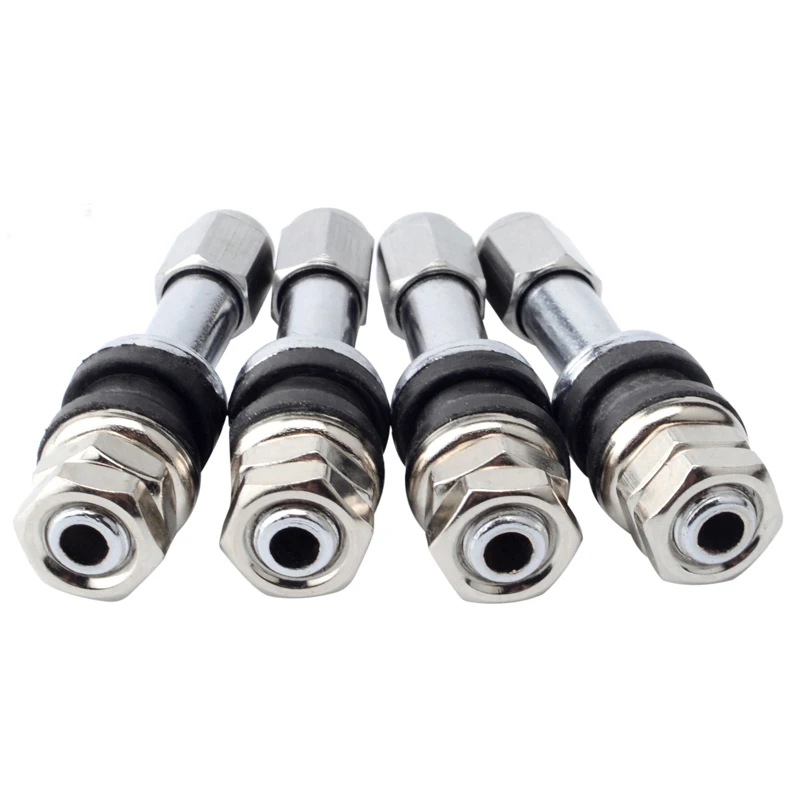 NS Modify 4 шт. TR48E металлический/Хромированный клапан для автомобильных шин высокого