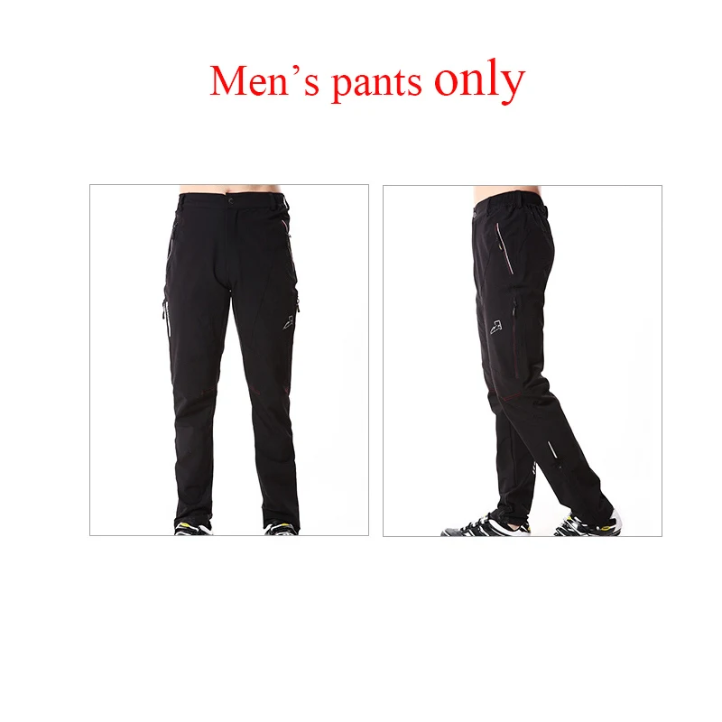 Mens pants only Велоспорт setsA велосипед водонепроницаемая куртка с длинным рукавом велосипед куртка для езды брюки набор для мужчин и женщин весна и осень непромокаемые ветрозащитные дышащие - Цвет: Mens pants only