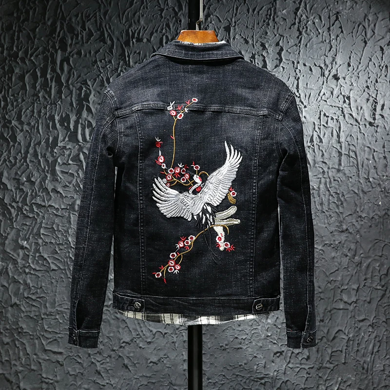 2021 Европейский Стиль новый кран цветочной вышивкой Для мужчин свободные