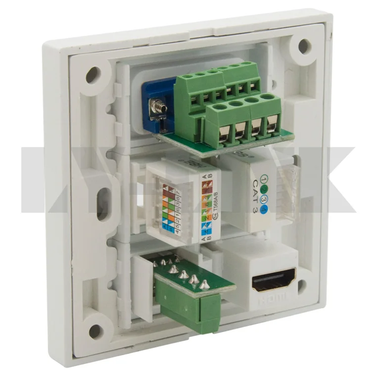 Vga RJ45 RJ11 HDMI USB настенная пластина поддержка DIY|usb wall plate|wall platewall usb plate |