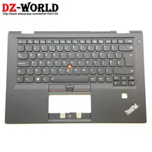 New/orig UK English Backlit Keyboard With Shell C Cover Palmrest Upper Case for Lenovo Thinkpad X1 Carbon 4th Gen Laptop 01AV177