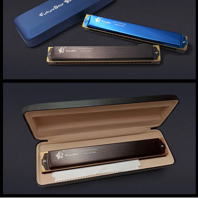 

24 Hole Harmonica Tremolo Key Of C Play Harmonica Mouth Organ Harp Musical Instruments For Beginners