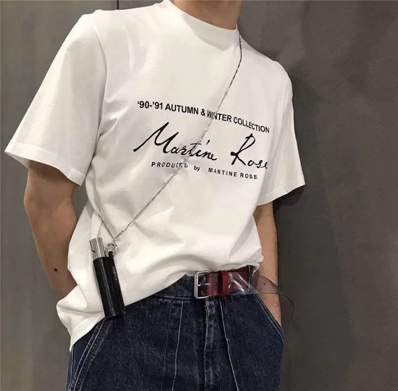 Martine Rose, мужские футболки, 1:1, лучшее качество, с принтом логотипа, для женщин и мужчин, Летний стиль, футболки, s, уличная одежда, Martine Rose, футболка