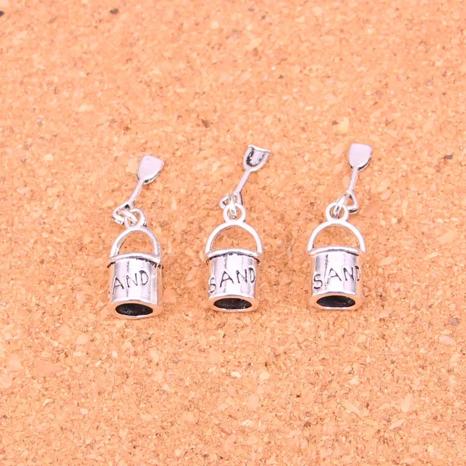 60 шт. античные посеребренные Подвески для обуви и павильона пляжные подвески