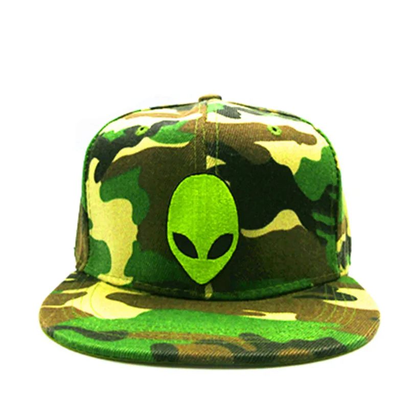 Хлопковая Кепка с вышивкой Alien Casquette в стиле хип хоп Регулируемая Snapback для детей